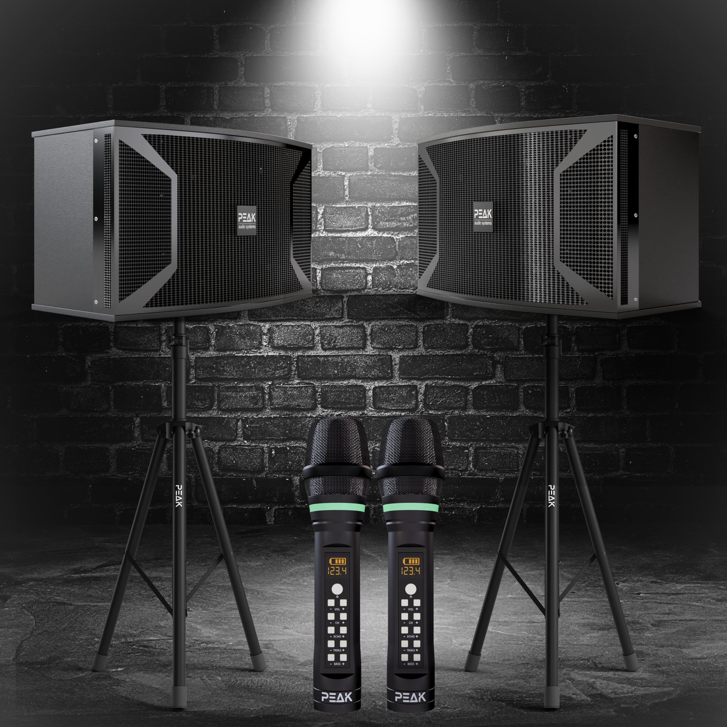 PEAK Karaoke PLATINUM PRO+ LONG RANGE PRESTIGE STAGE III System -4000W