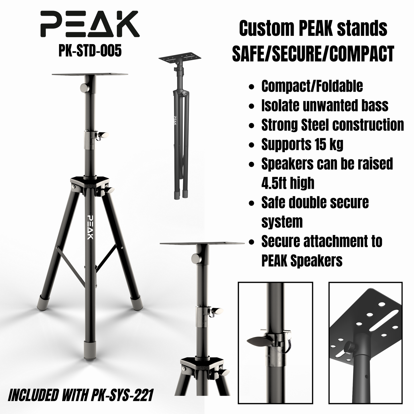 PEAK Karaoke ELITE Sonetto+ STAGE I Karaoke System - 1200W