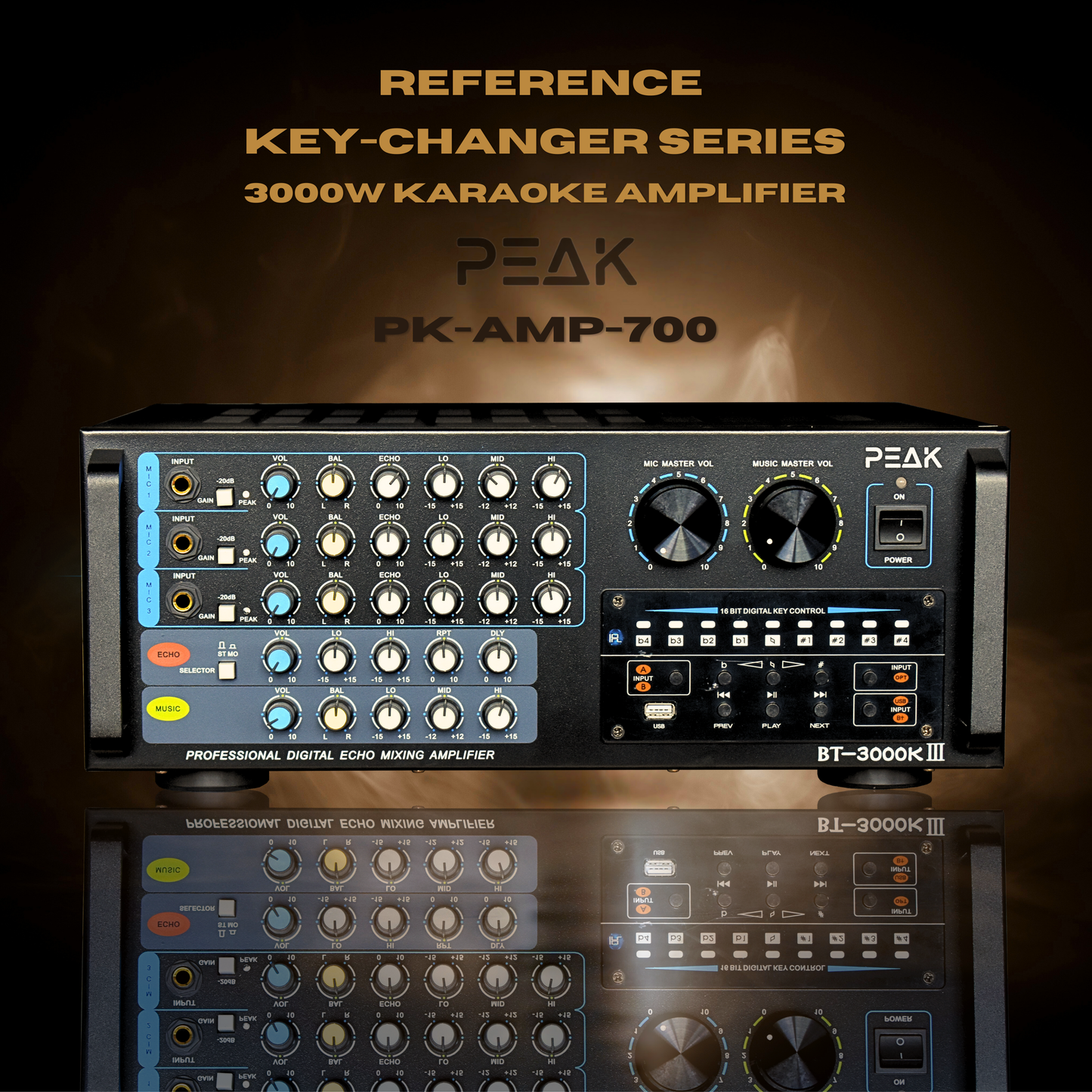 REFERENCE KEY-CHANGER SERIES Karaoke Integrated Amplifier - 3000W