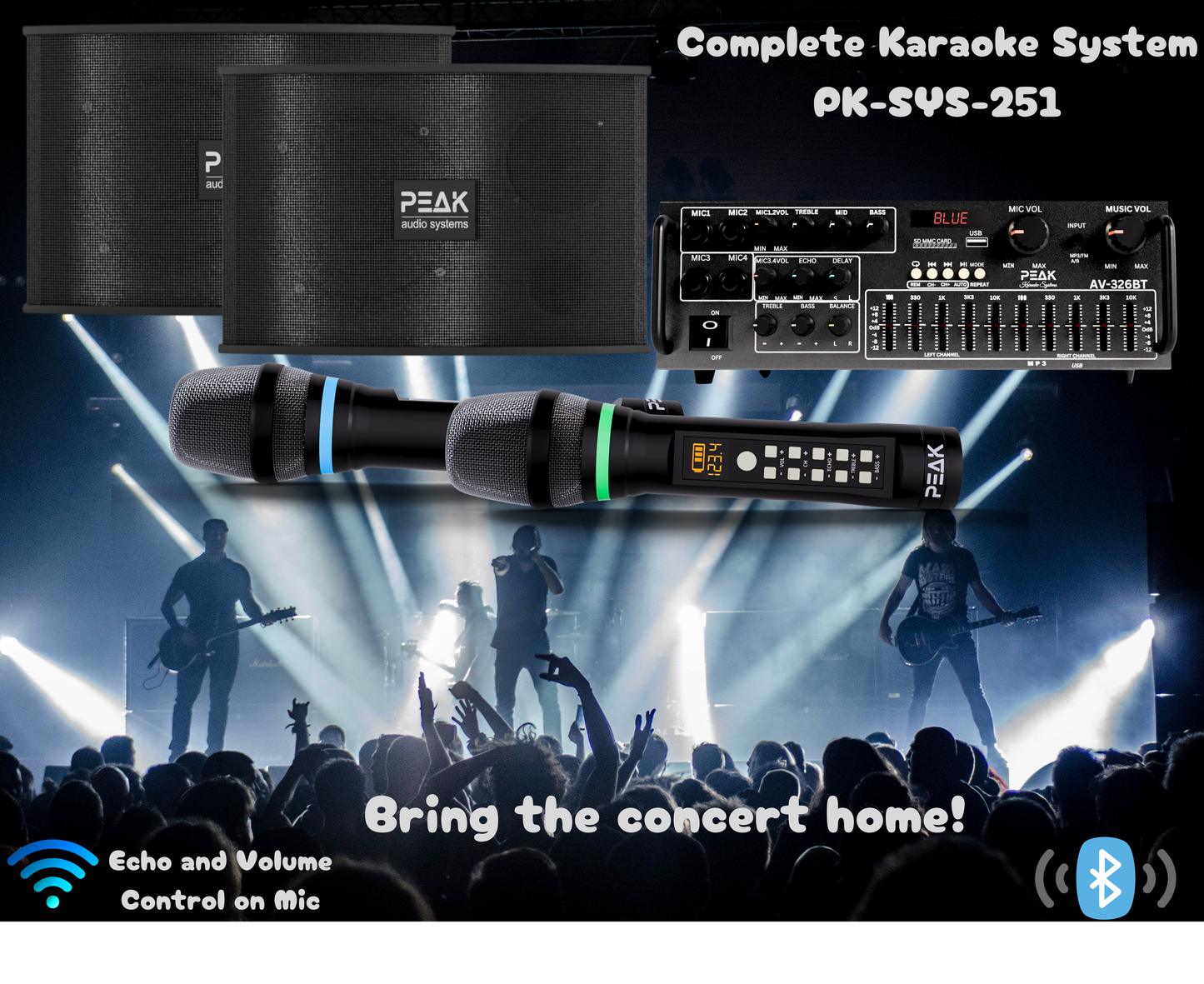ELITE Premium Stage I System with Echo and EQ- 1200W