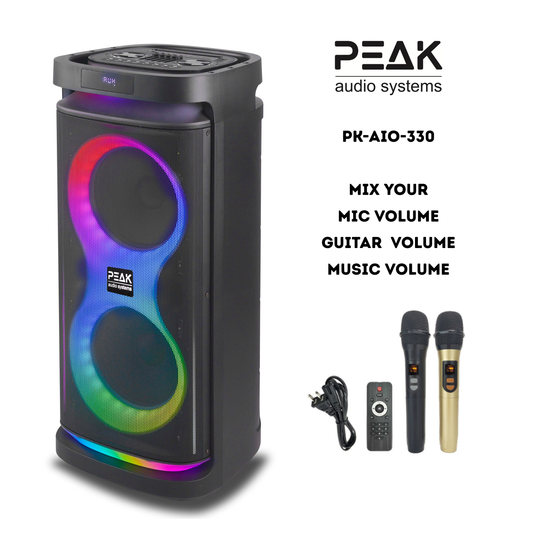 All-in-One Karaoke K-Box Pro – Dual Wireless Mics & Guitar Input