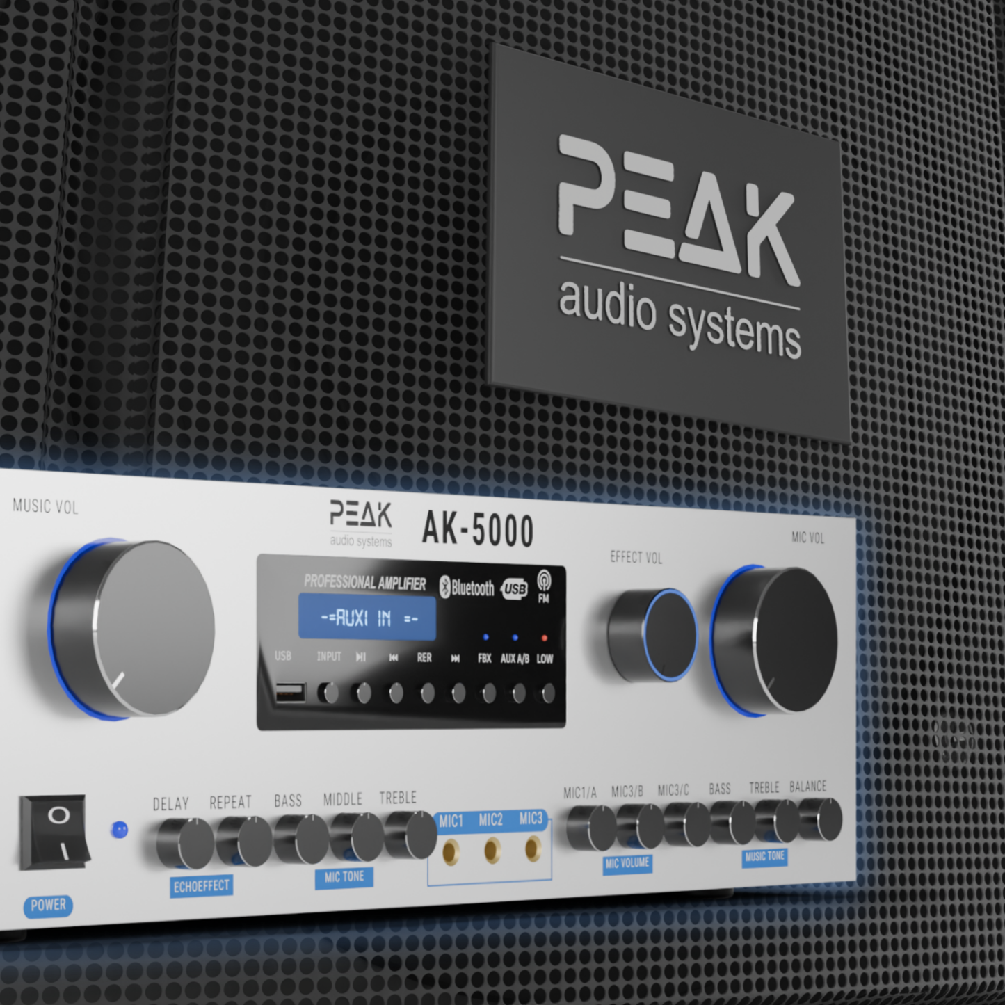 PEAK Karaoke PLATINUM PREMIUM STAGE II WIRELESS System -3000W