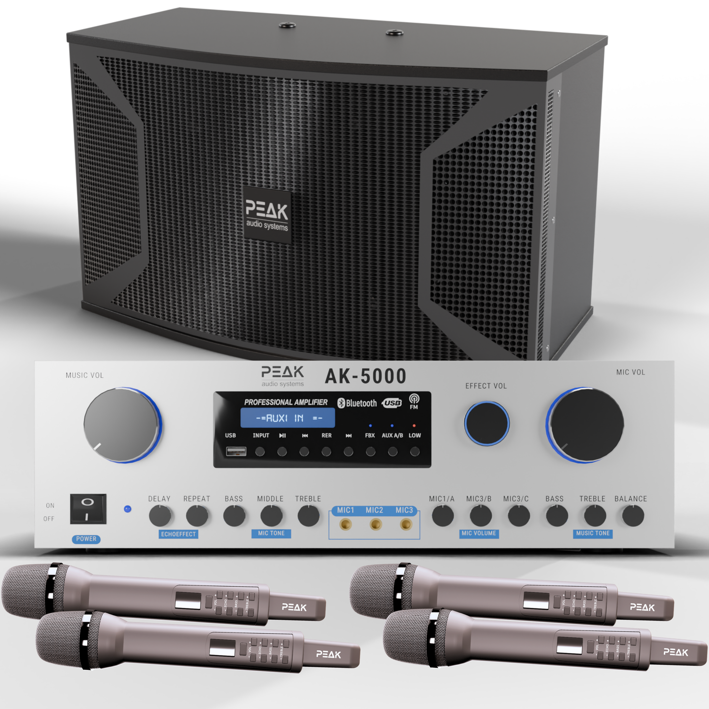 PEAK Karaoke PLATINUM PRO+ LONG RANGE PRESTIGE STAGE III System -4000W