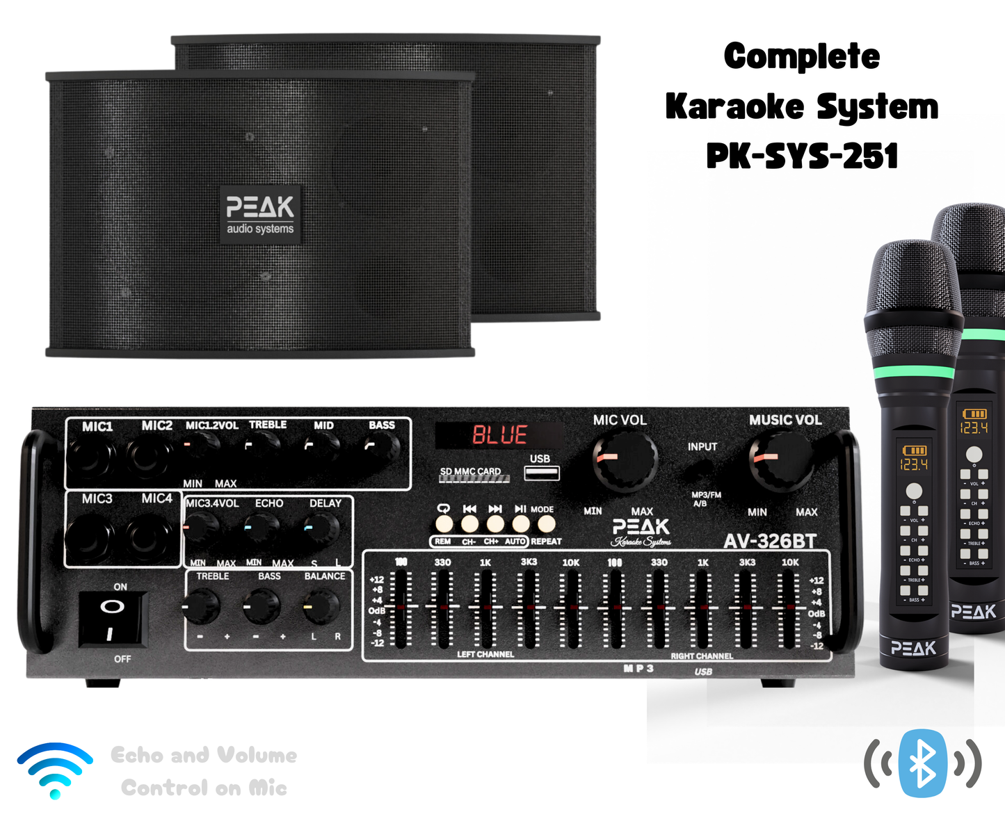 ELITE Premium Stage I System with Echo and EQ- 1200W