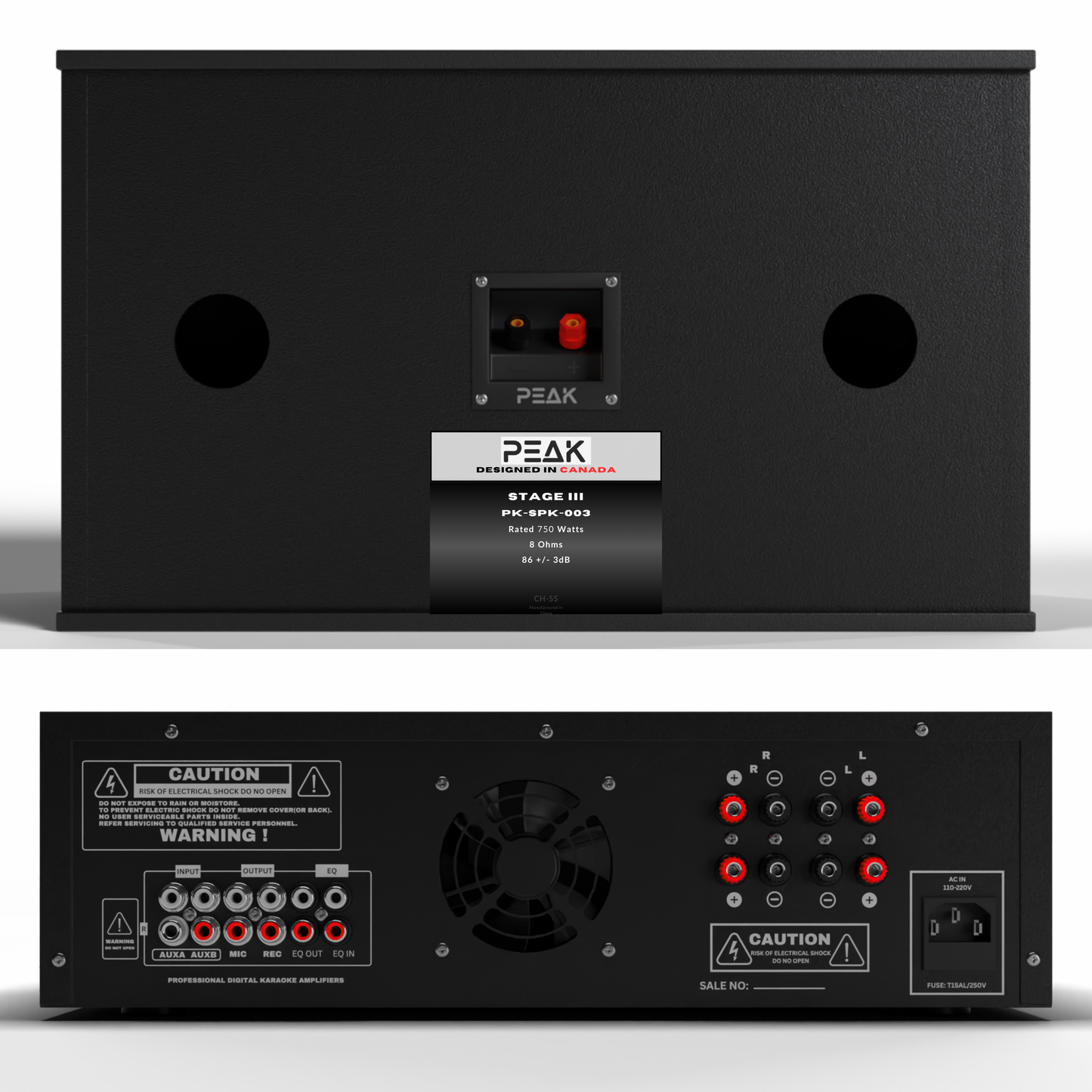 PEAK Karaoke PLATINUM PRO+ LONG RANGE PRESTIGE STAGE III System -4000W
