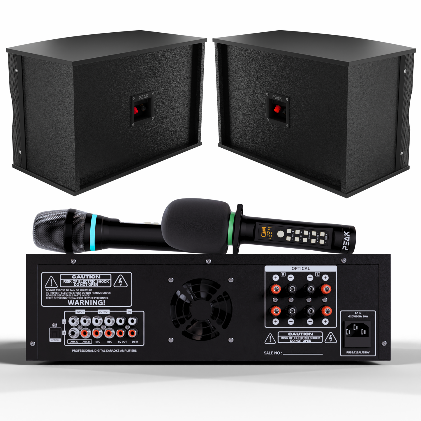 PEAK Karaoke ONYX PREMIUM STAGE II WIRELESS System -3000W