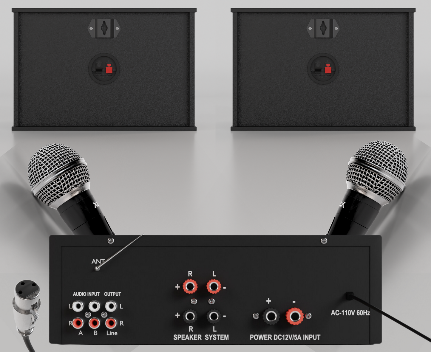 ELITE Stage I - Bluetooth Karaoke System - 1200W (WIRED MICS)
