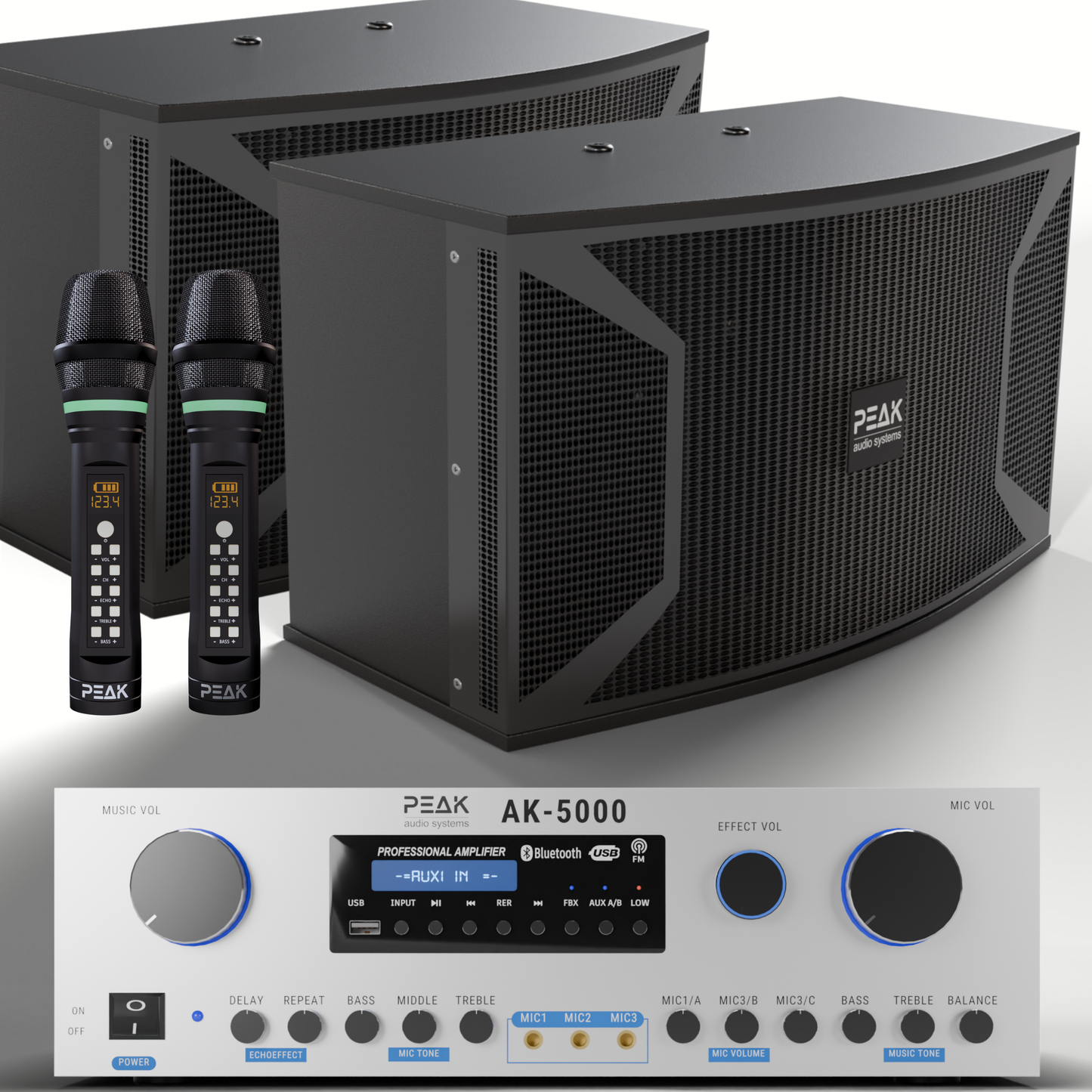 PEAK Karaoke PLATINUM PRO+ LONG RANGE PRESTIGE STAGE III System -4000W