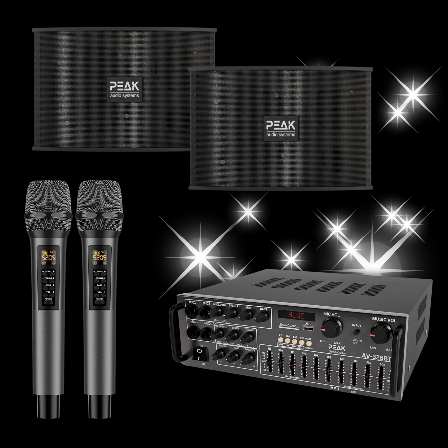 SONIC PRO STAGE I System with Echo and EQ - 1200W