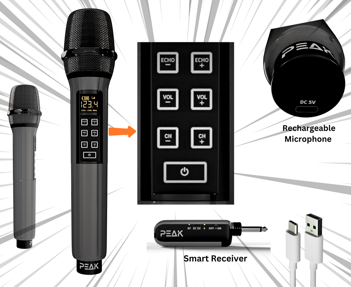 GOLD Pro Stage I - Bluetooth Karaoke System -600W