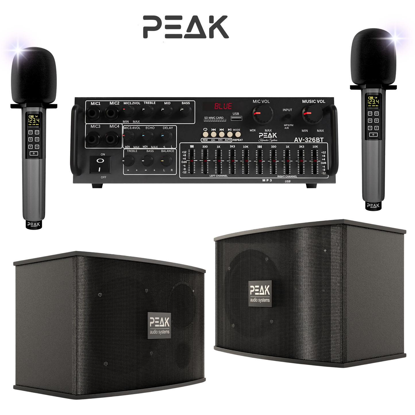 ELITE PRO STAGE I (No Stands) - Bluetooth Karaoke System- 1200W