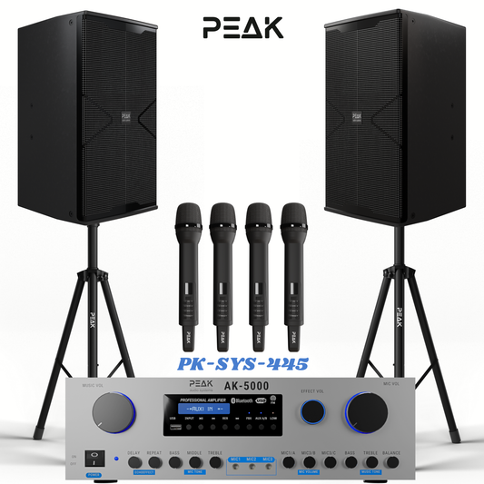 PEAK Karaoke PLATINUM PRO+ MAMMOTH STAGE V System -5000W