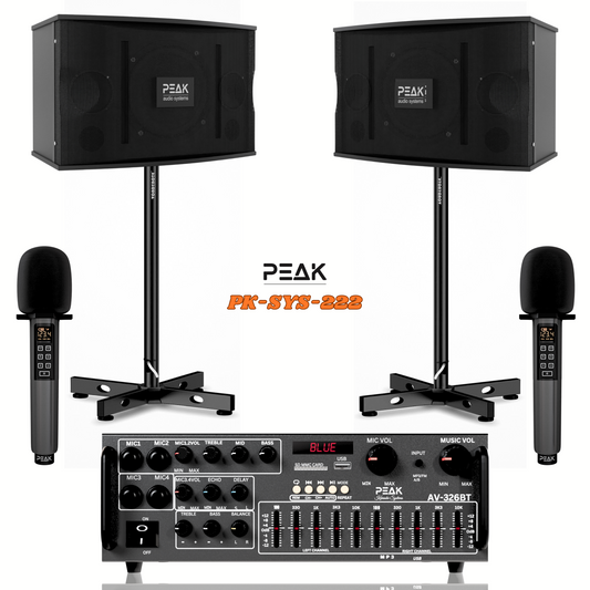 ELITE Pro Stage II - Bluetooth Karaoke System - Echo, EQ, 2000W