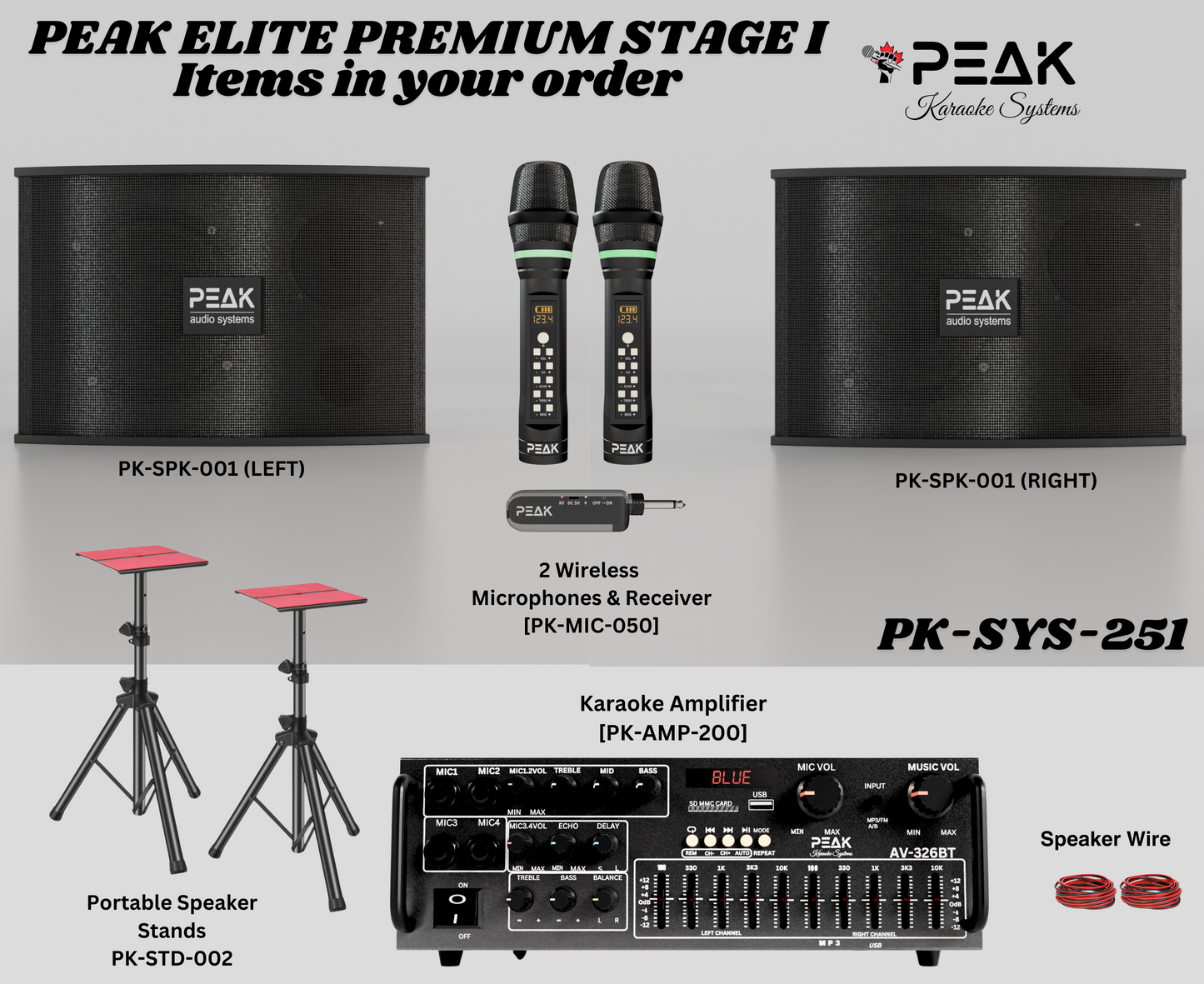 ELITE Premium Stage I System with Echo and EQ- 1200W