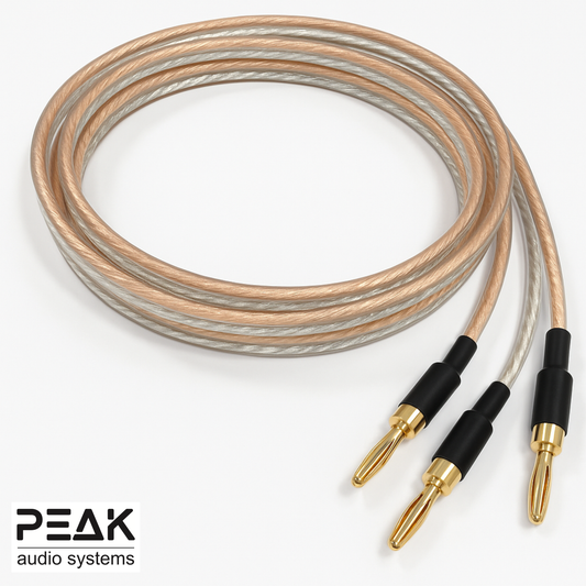 Peak Audio 18 AWG Premium Speaker Cable (Pair, each 12 ft long)