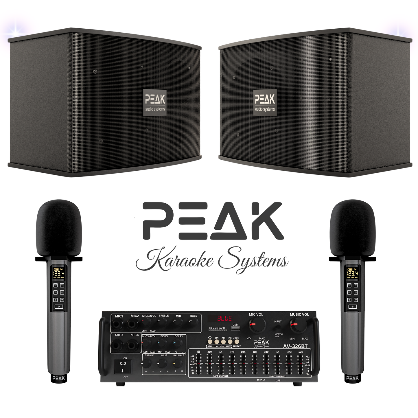 ELITE PRO STAGE I (No Stands) - Bluetooth Karaoke System- 1200W