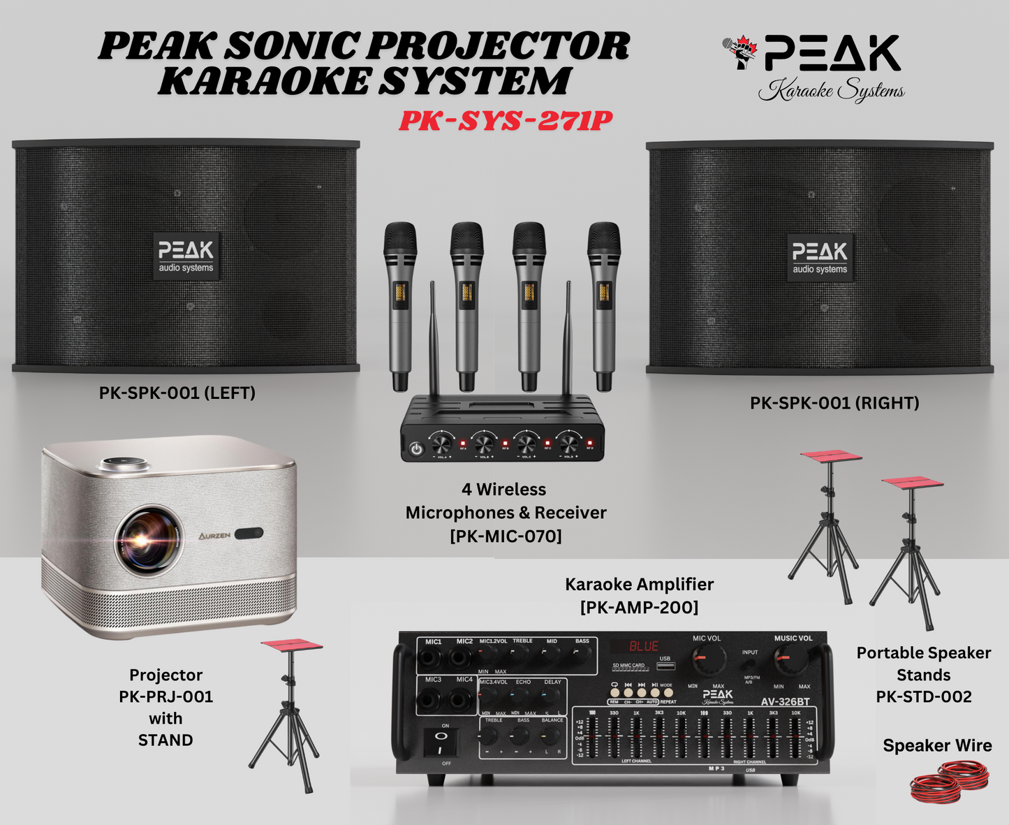 SONIC Projector+ Stage II - Karaoke System - 1200W