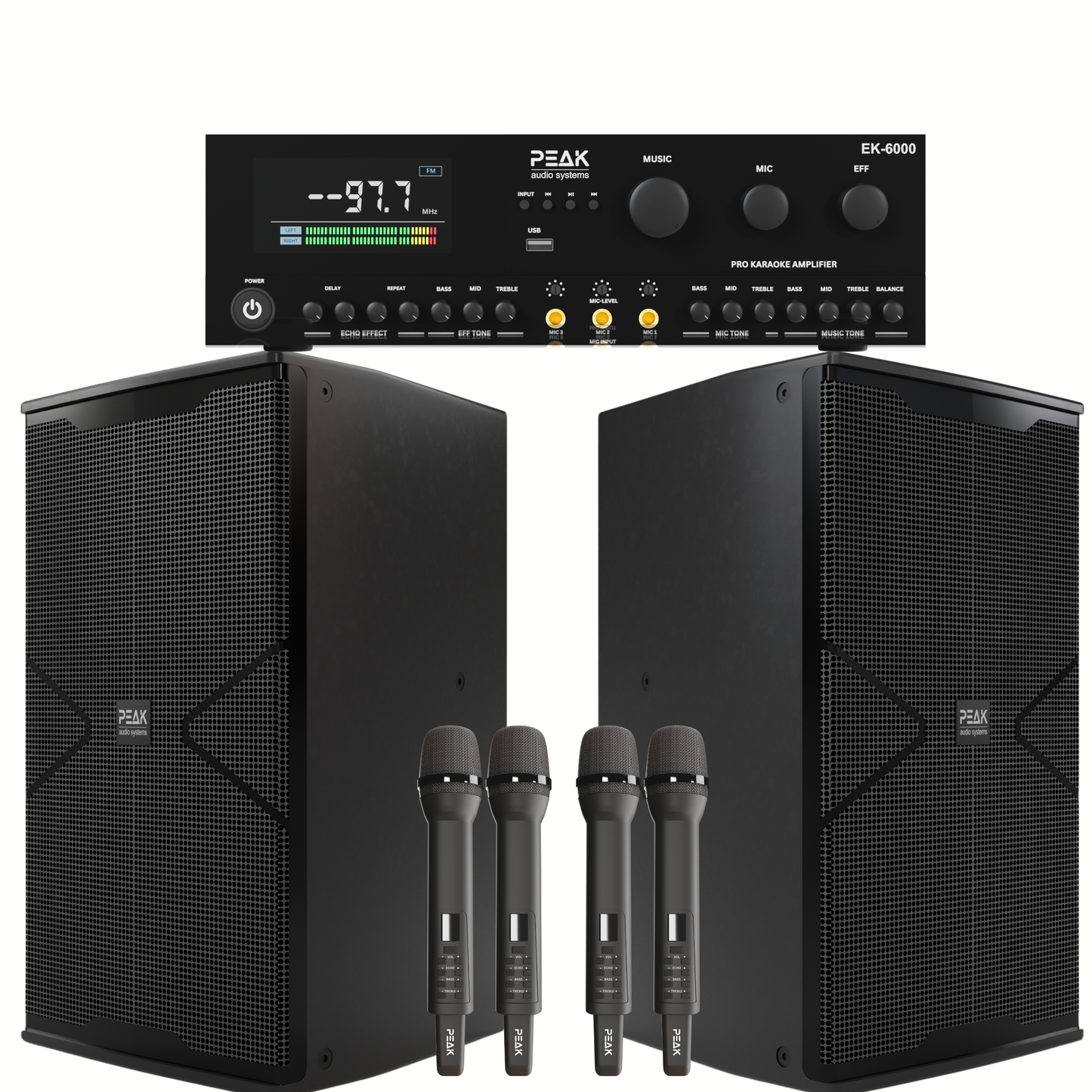 PEAK Karaoke SIGNATURE PRO+ MAMMOTH STAGE V System -6000W