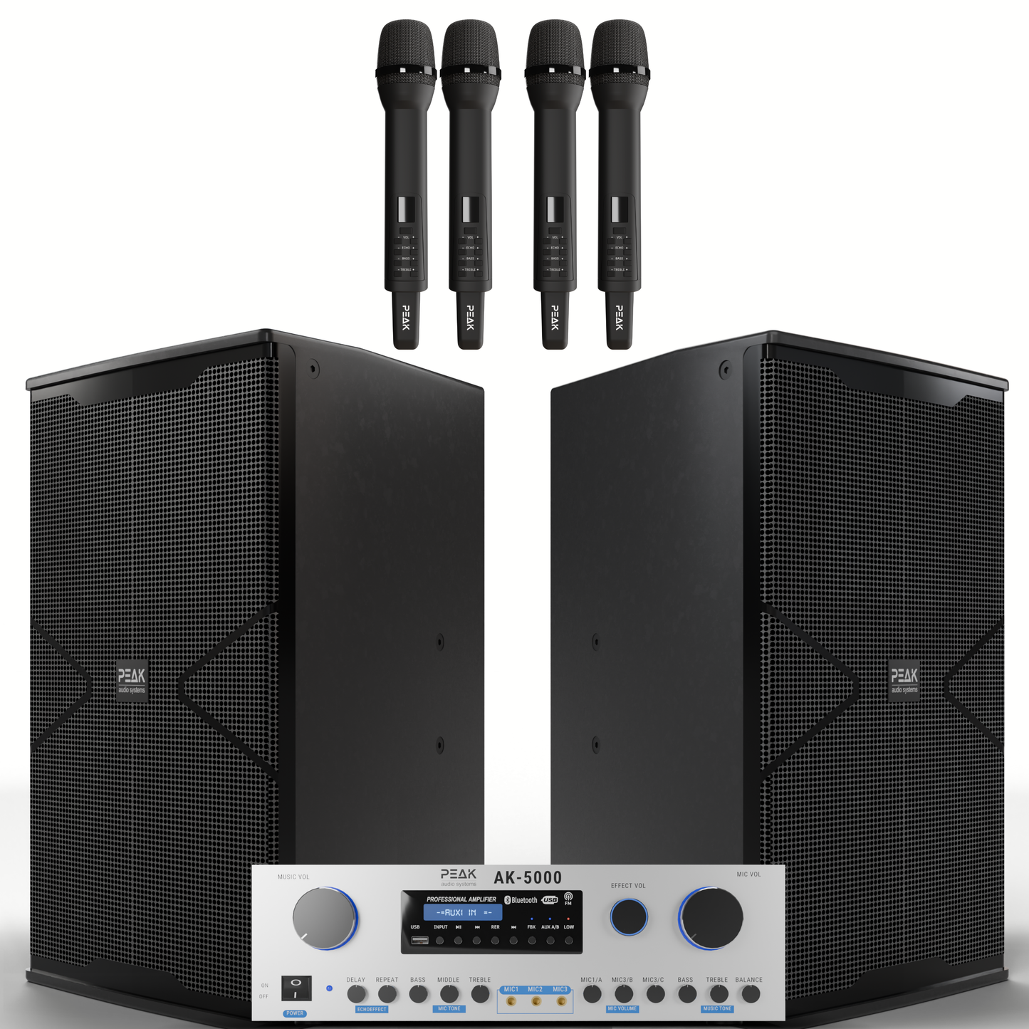 PEAK Karaoke PLATINUM PRO+ MAMMOTH STAGE V System -5000W