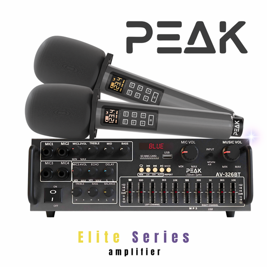 PEAK ELITE PRO Karaoke Bluetooth System - 1200W