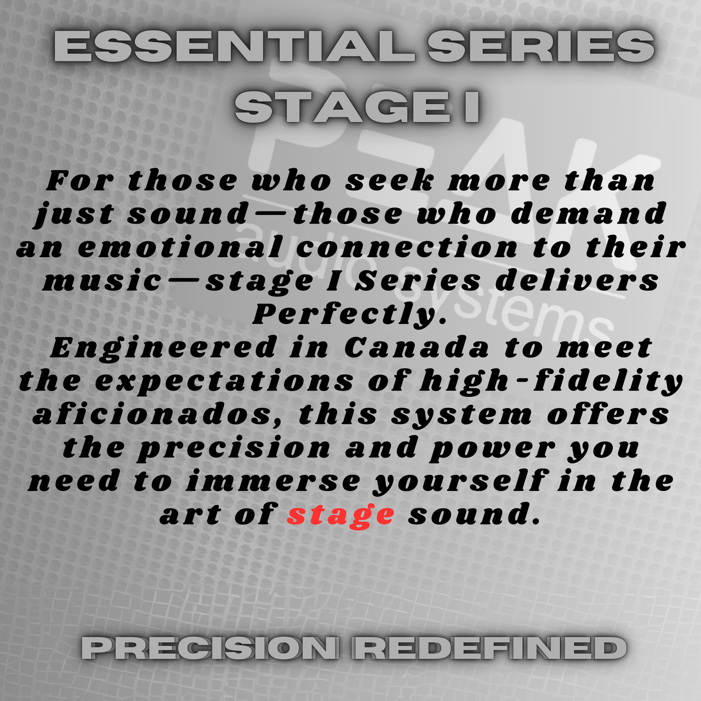 SONIC PRO STAGE I System with Echo and EQ - 1200W