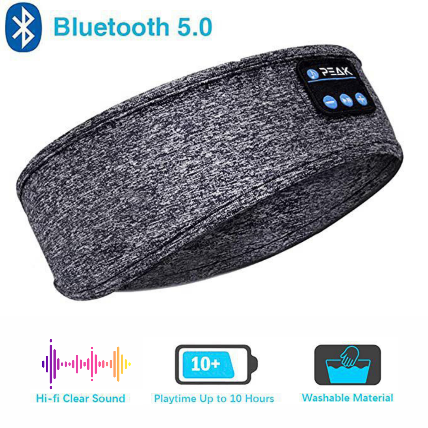 Bluetooth Headband (Grey)