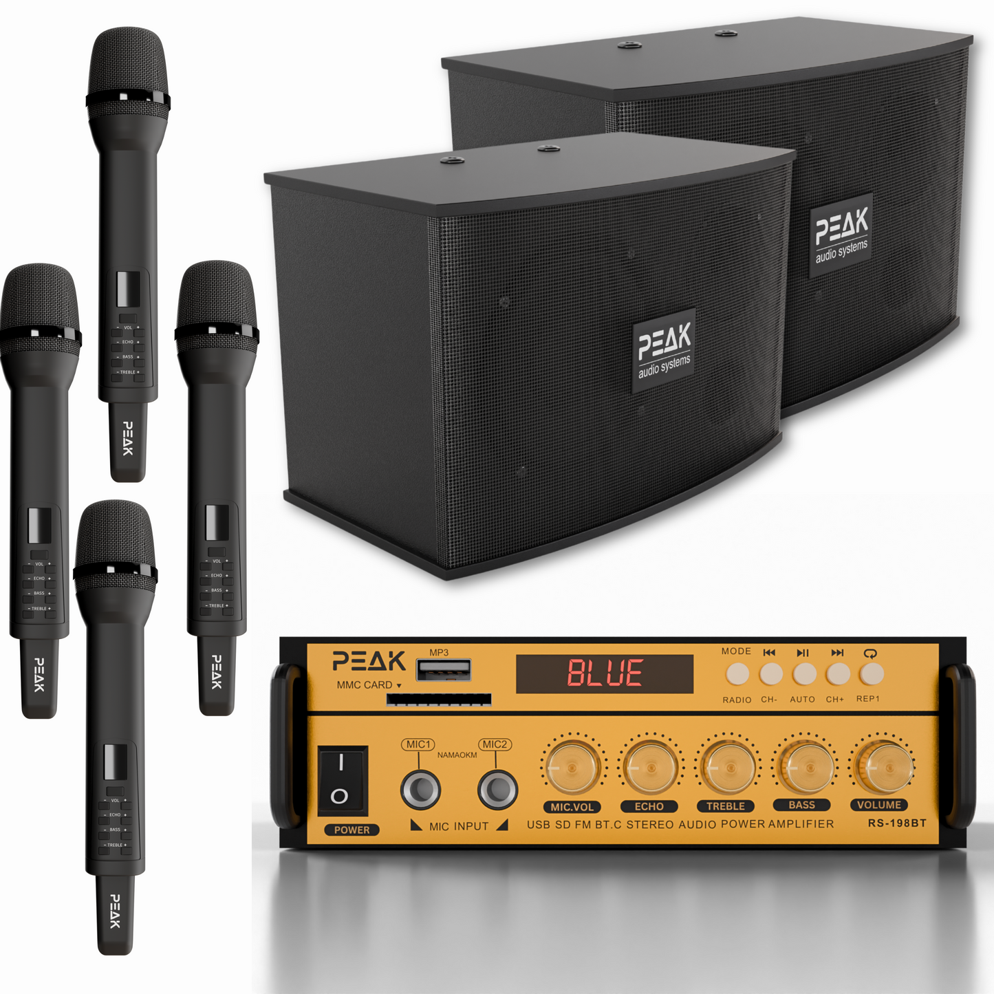 GOLD Pro+ Stage I - Bluetooth Karaoke System -600W