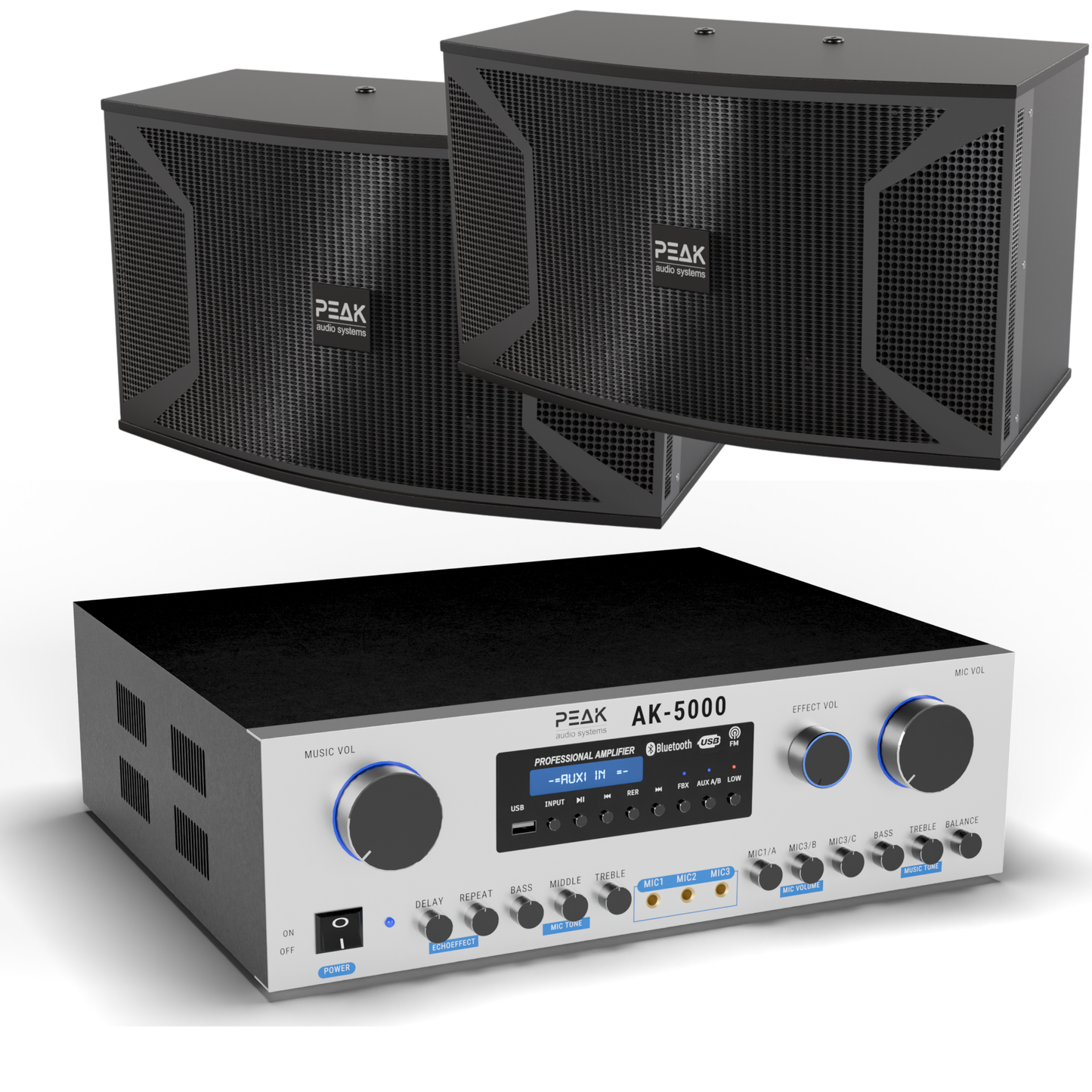 PEAK Karaoke PLATINUM PRO+ LONG RANGE PRESTIGE STAGE III System -4000W
