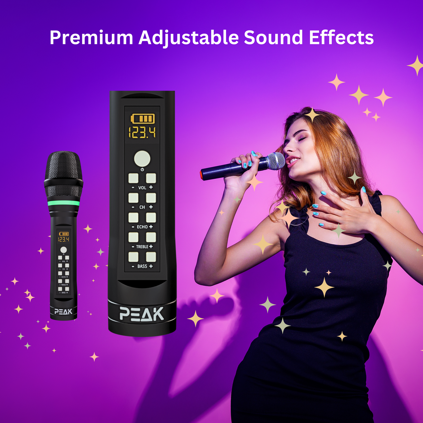 PEAK Karaoke ONYX PREMIUM STAGE II WIRELESS System -3000W