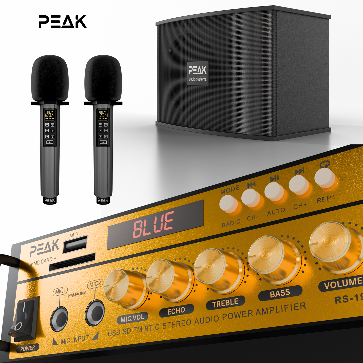 GOLD Pro STAGE I - Bluetooth Karaoke System -600W