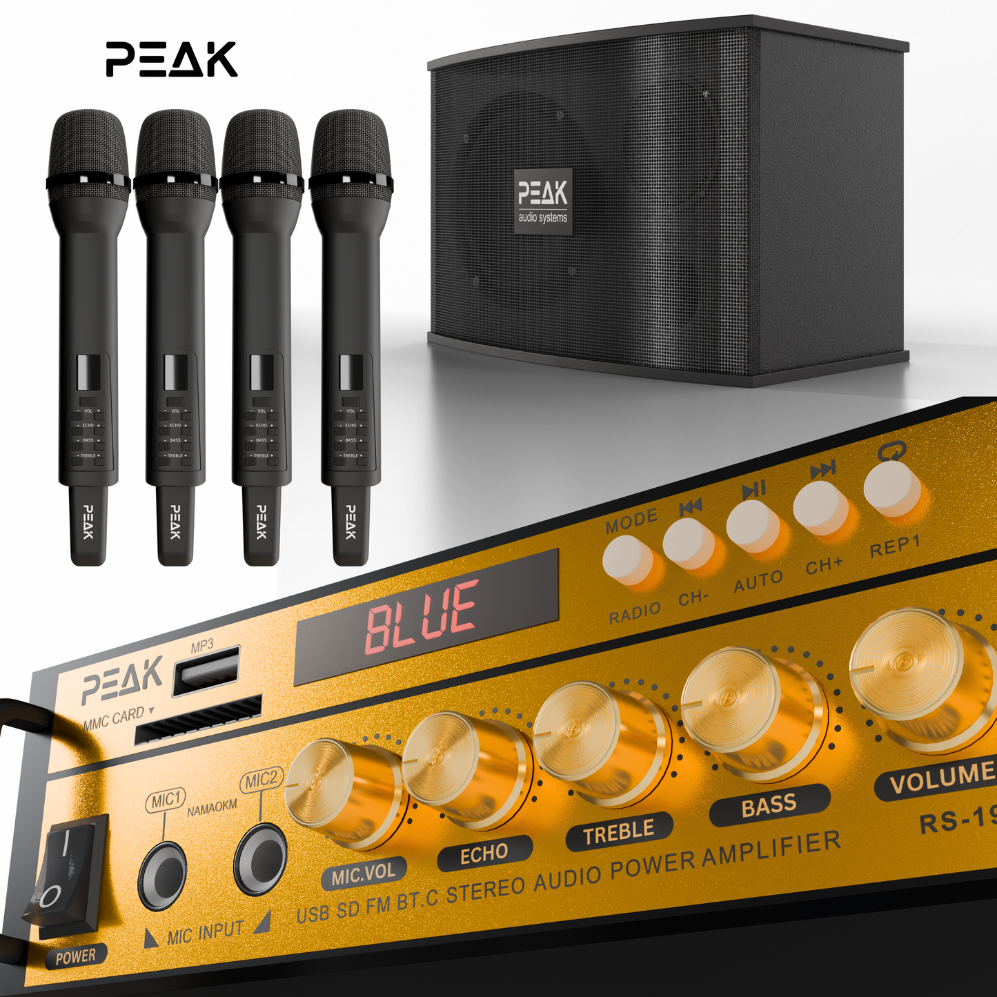 GOLD Pro+ Stage I - Bluetooth Karaoke System -600W