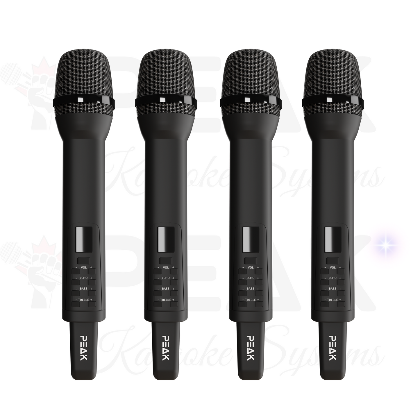 PEAK Karaoke Reference Key-Changer 4 PREMIUM WIRELESS MICROPHONE STAGE IV System -2800W