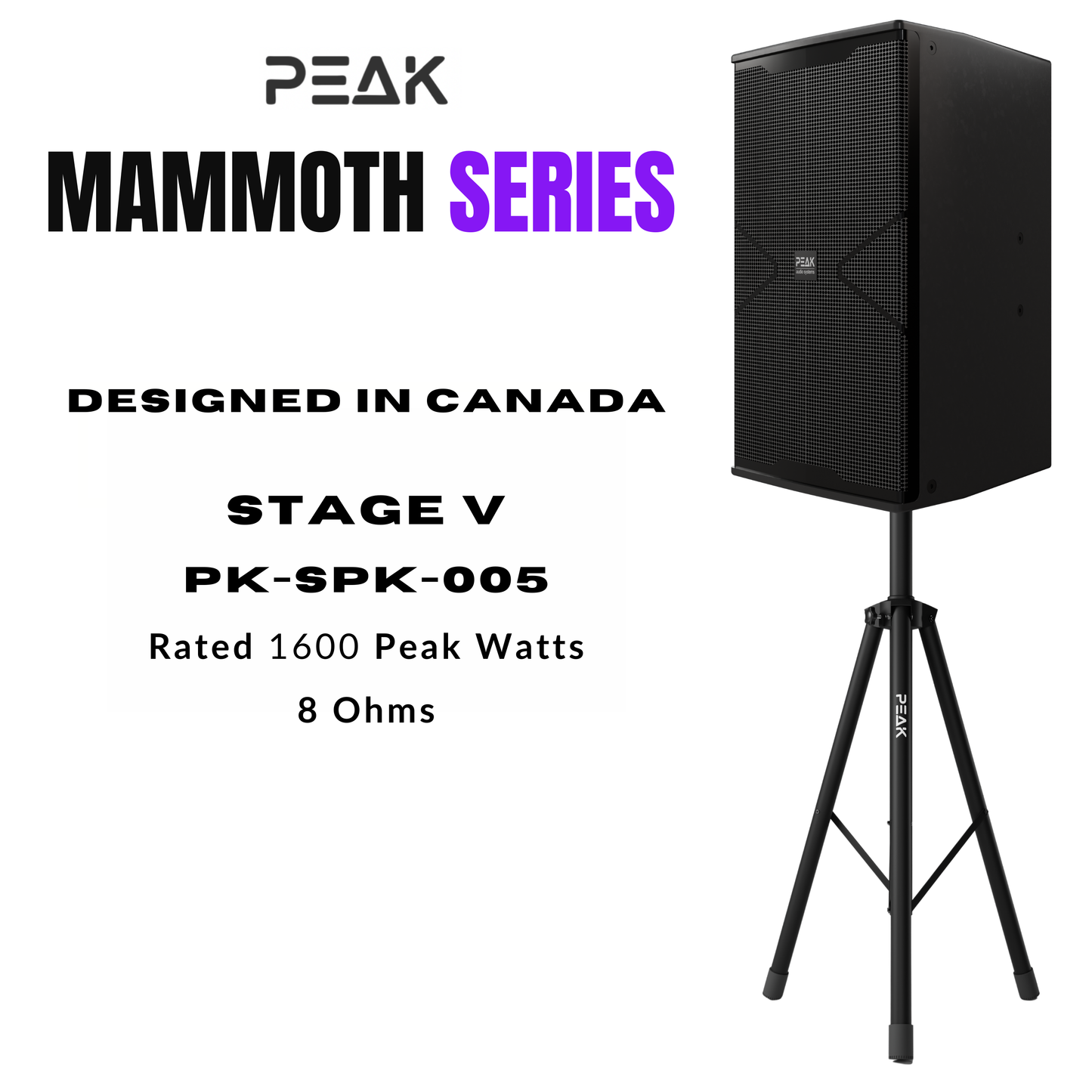 PEAK Karaoke PLATINUM PRO+ MAMMOTH STAGE V System -5000W