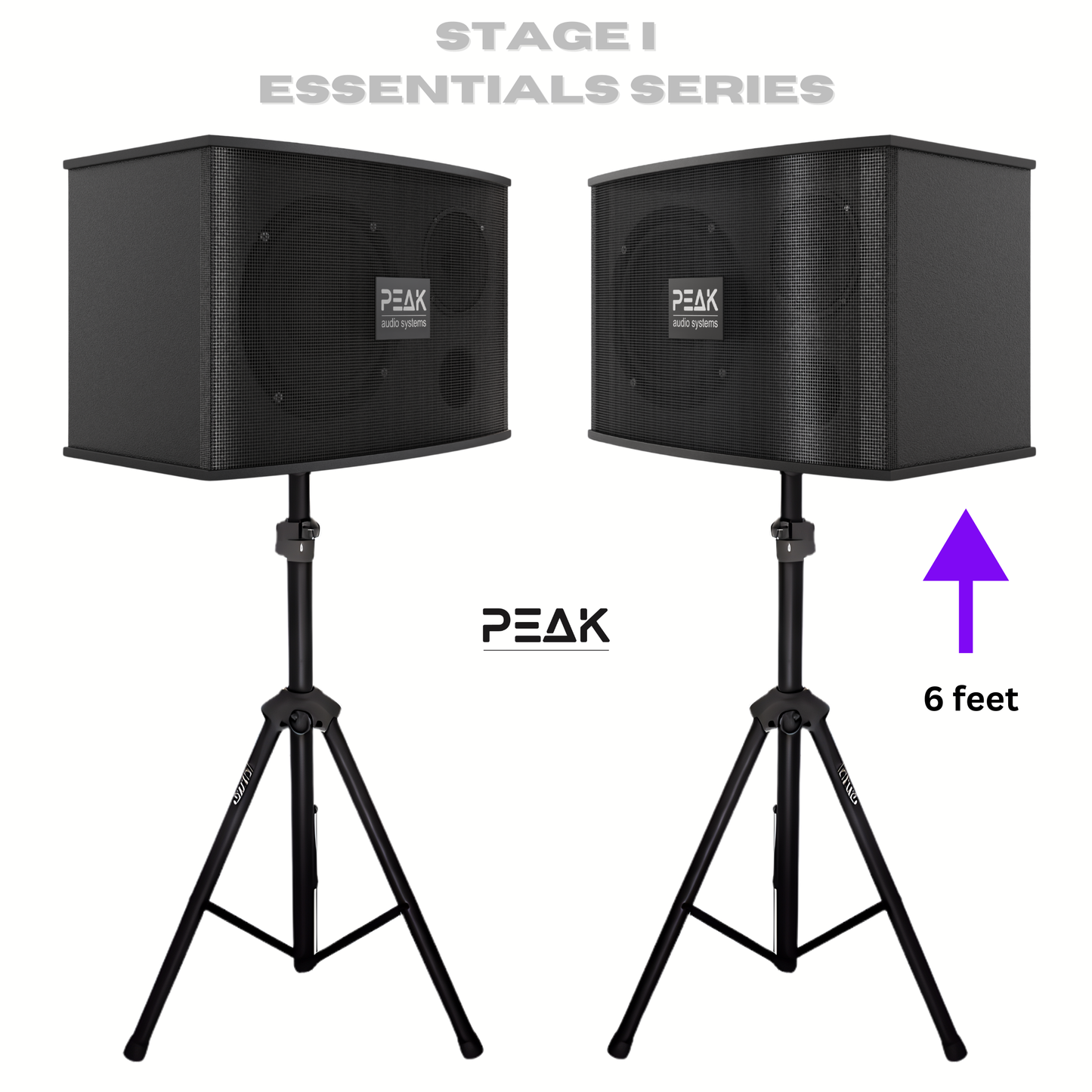 ELITE Pro+ Stage I - Bluetooth Karaoke System - Echo, EQ, 1200W