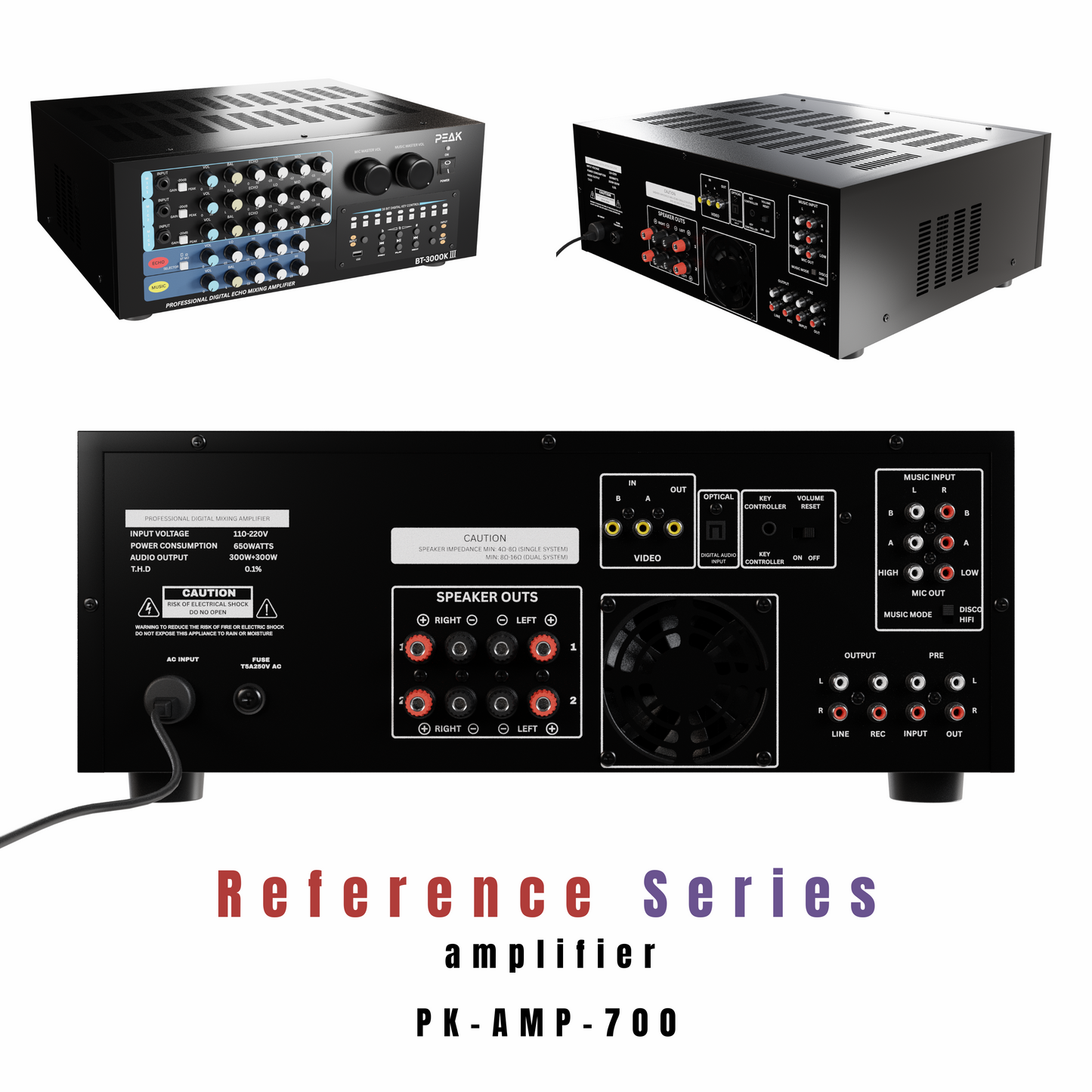 REFERENCE KEY-CHANGER SERIES Karaoke Integrated Amplifier - 3000W