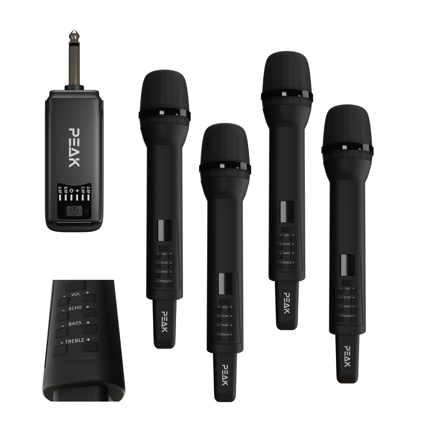 PEAK Karaoke Reference Key-Changer 4 PREMIUM WIRELESS MICROPHONE STAGE IV System -2800W