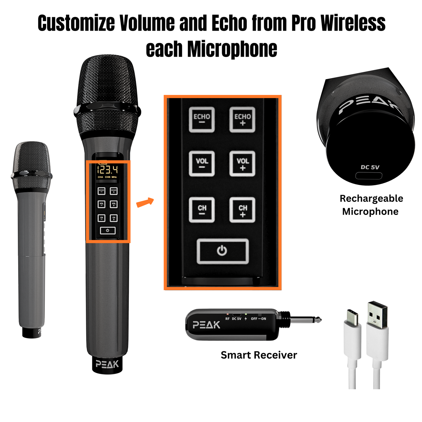 PEAK ELITE PRO Karaoke Bluetooth System - 1200W