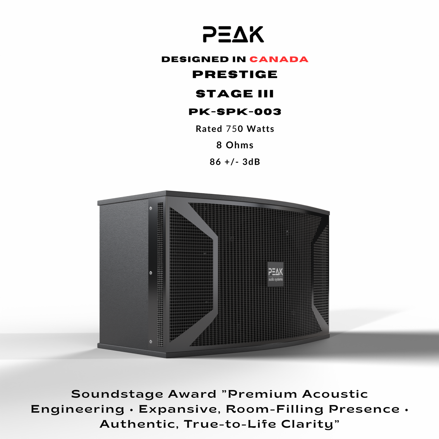 PEAK Karaoke ELITE Sonetto+ STAGE III Karaoke System - 2000W