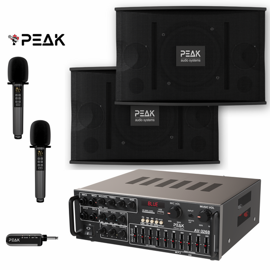 ELITE Pro Stage II - Bluetooth Karaoke System - Echo, EQ, 2000W