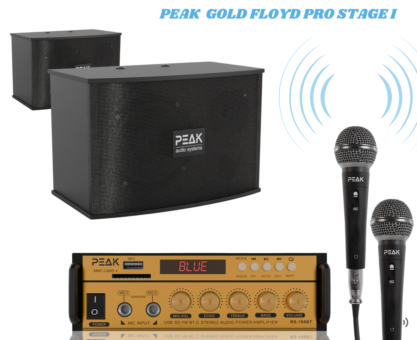 GOLD FLOYD STAGE I - Bluetooth Karaoke System - 600W