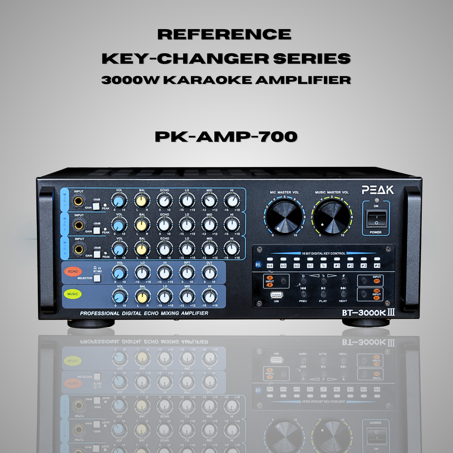 REFERENCE KEY-CHANGER SERIES Karaoke Integrated Amplifier - 3000W