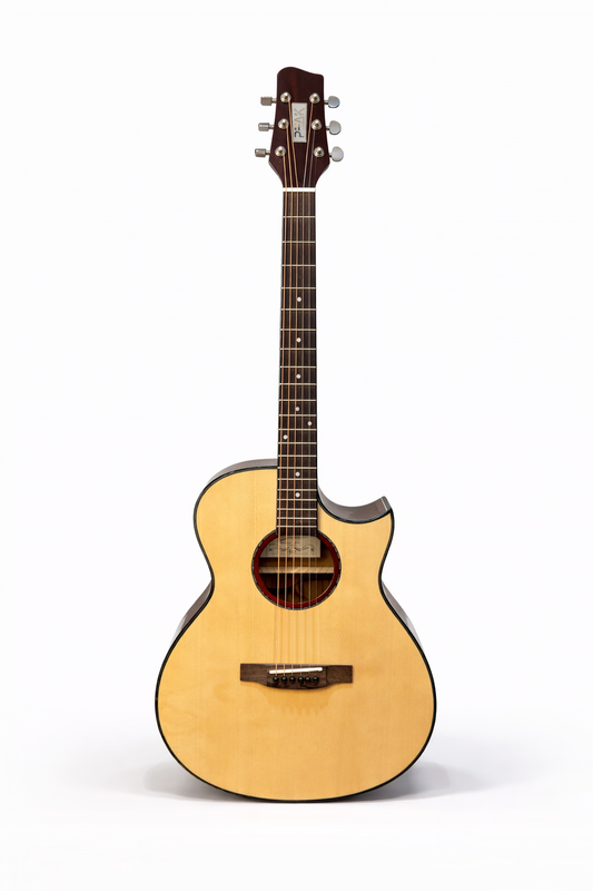 Peak Acoustic-Electric Guitar – Built-In Pickup | Plug & Play Stage Sound