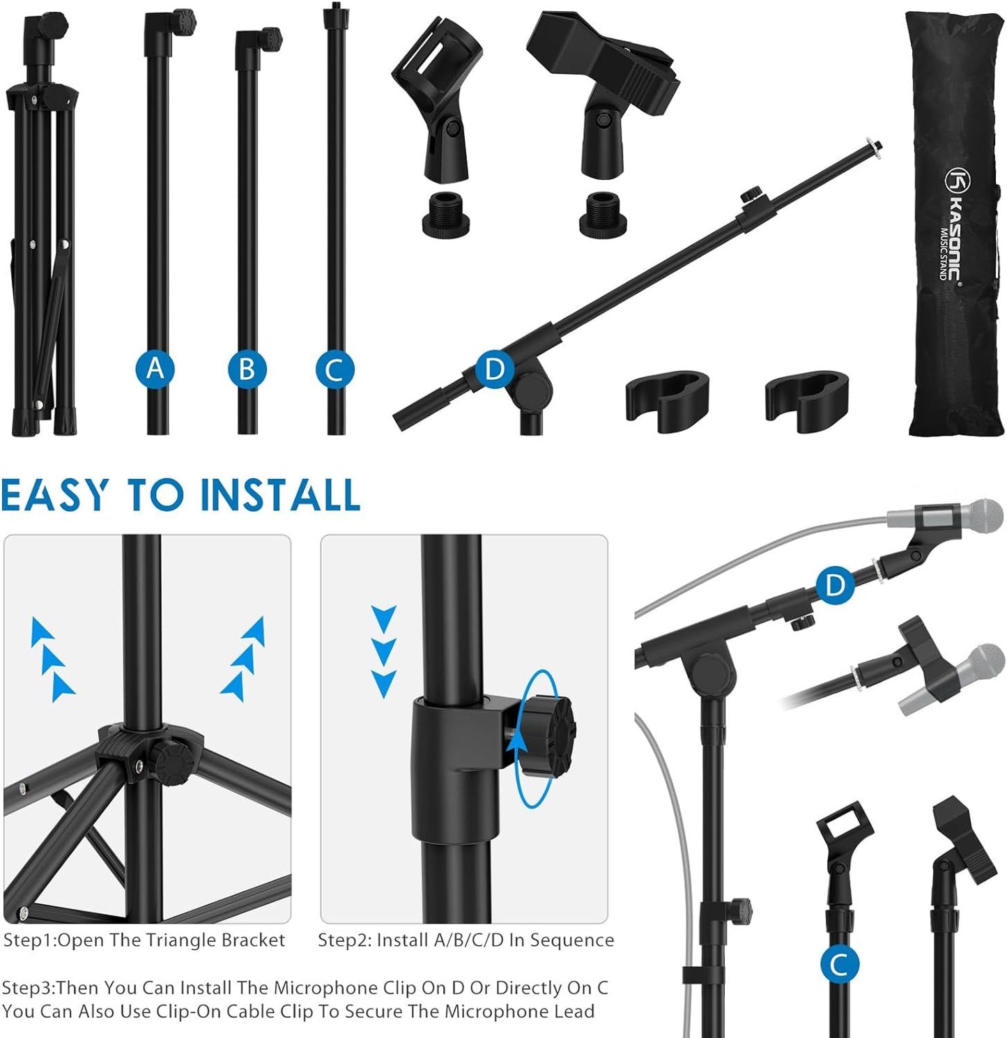 PEAK Microphone stands (Wired/ Wireless)