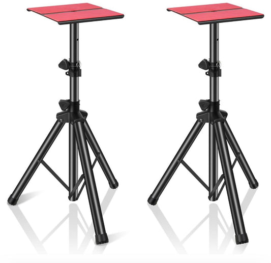 PEAK Studio Monitor Speaker Stands, Dual Tripod Stand, Universal, Adjustable from 31" to 51"