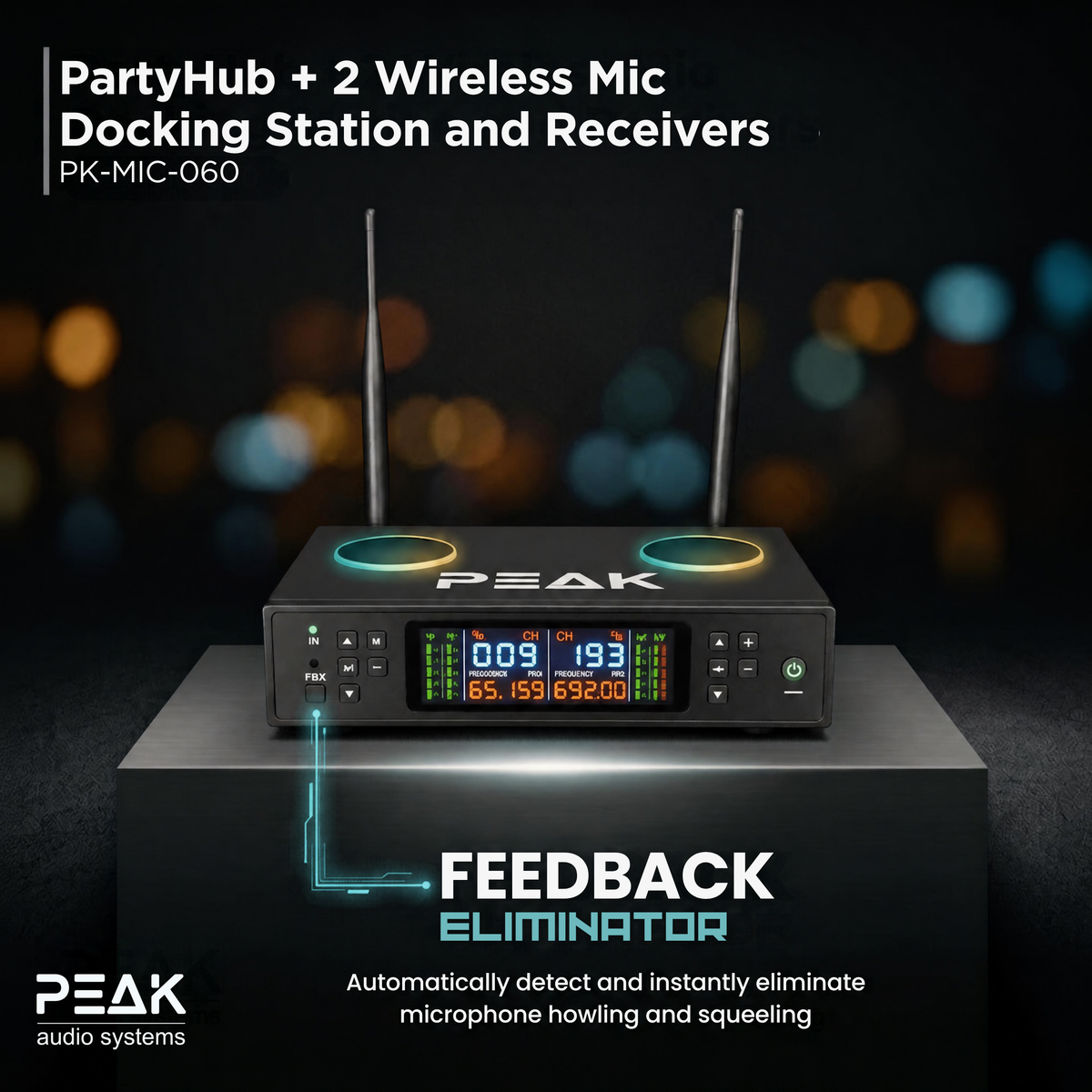 PEAK ONYX PartyHUB Karaoke System - 5000W