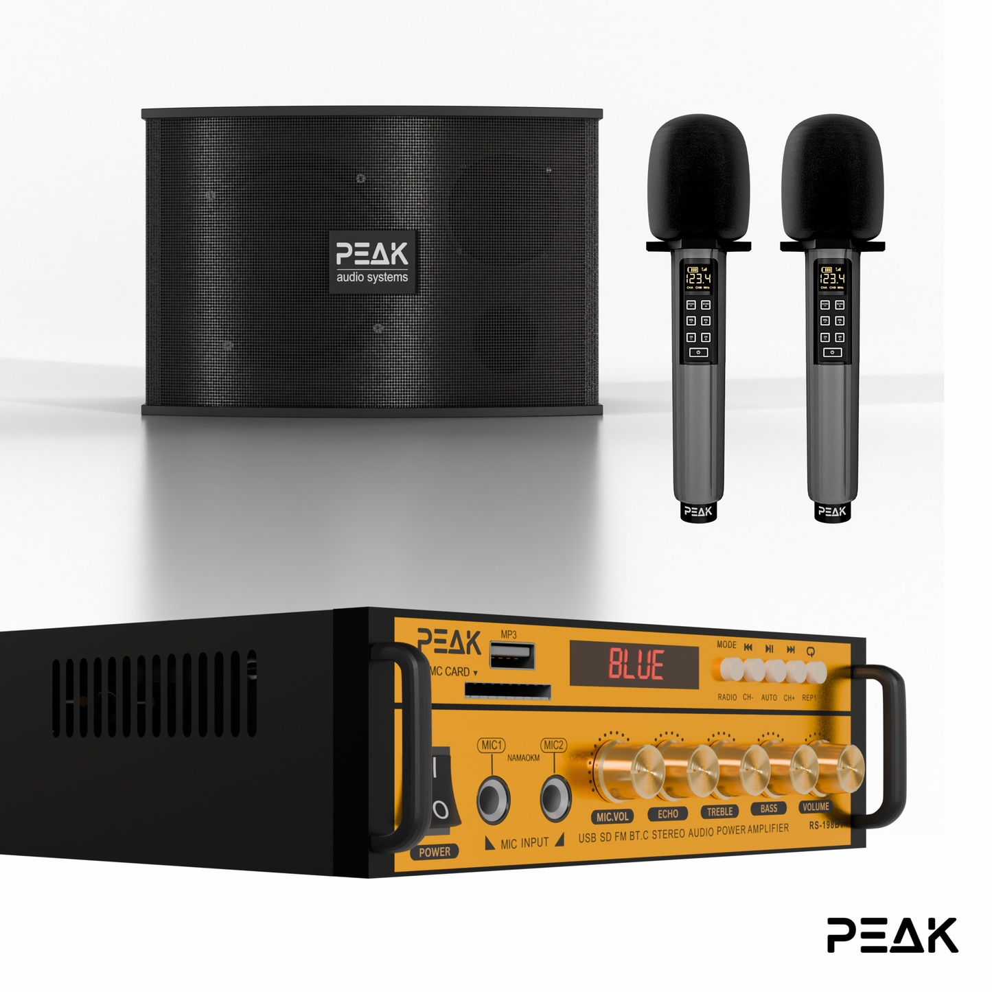 GOLD Pro Stage I - Bluetooth Karaoke System -600W (No Stands)