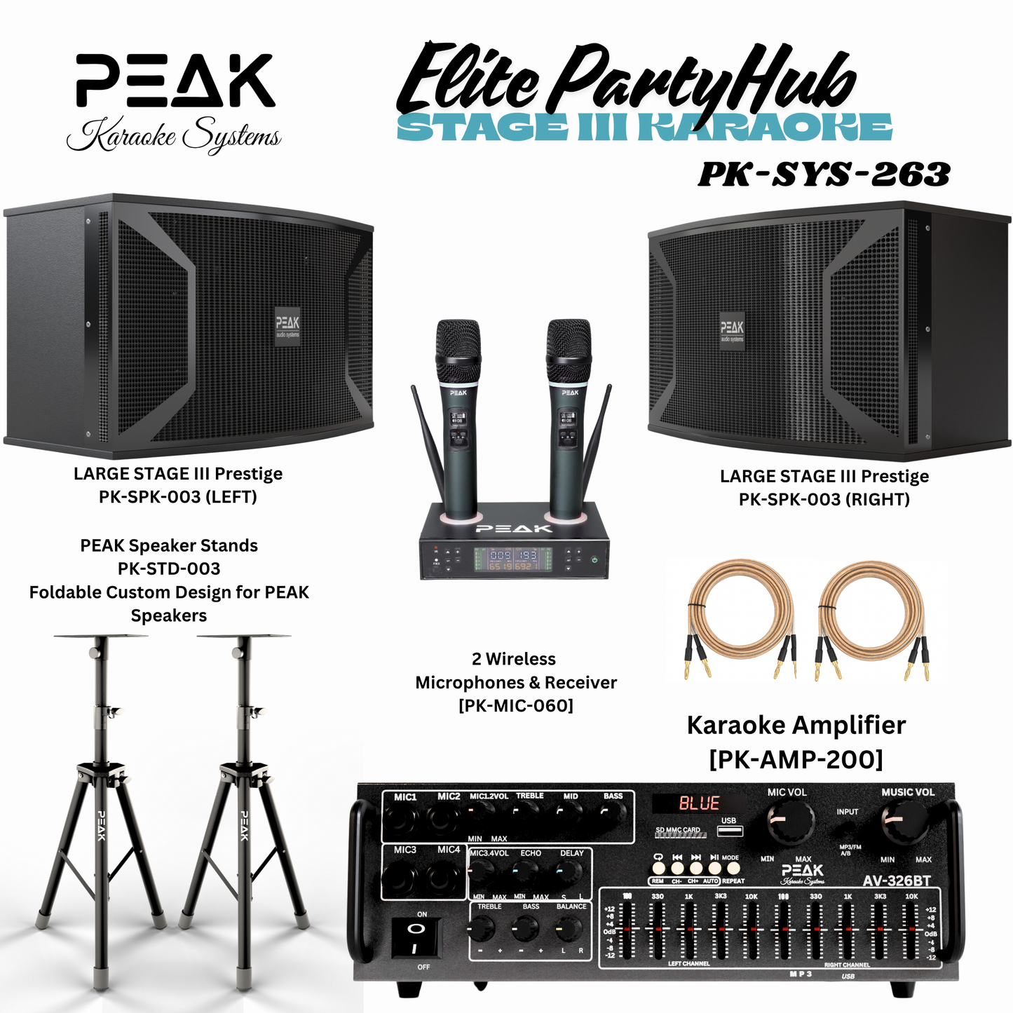 ELITE PartyHub STAGE III Karaoke System - 2000W