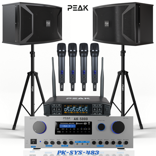 PEAK Karaoke PLATINUM PRO+ LONG RANGE PRESTIGE STAGE III System -4000W