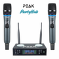 PartyHub Series Wireless Microphones – Professional 2-Mic Performance System with FBX Feedback Eliminator
