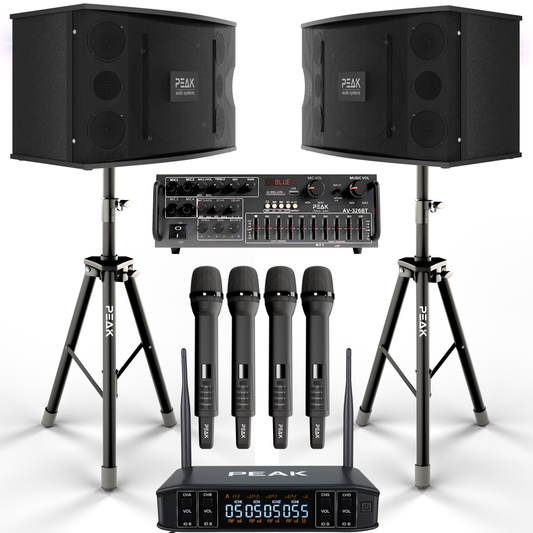 Peak Karaoke ELITE Sonetto+ STAGE II 10" DEFIANCE complete package - 2000W